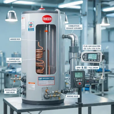 rheem 40 gallon electric water heater